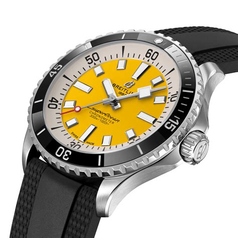 breitling superocean 42 black yellow|Breitling Superocean 42 price.